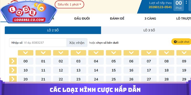 Các loại hình cược hấp dẫn