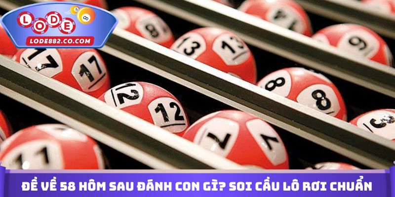 Đề về 58 hôm sau đánh con gì? Soi cầu lô rơi chuẩn