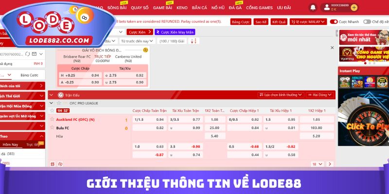Giới thiệu thông tin về Lode88